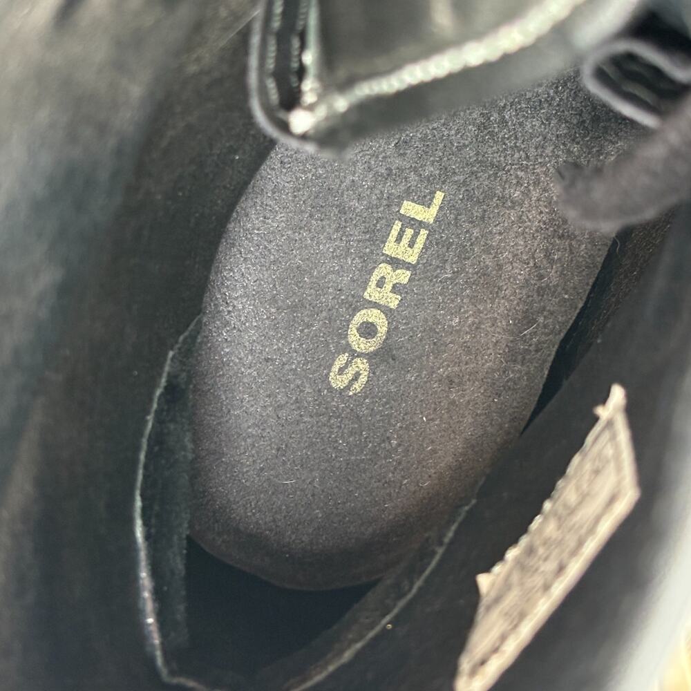 Sorel Joan Of Arctic Mid X Celebration Black Hidden Wedge Winter Boots - Picture 12 of 13